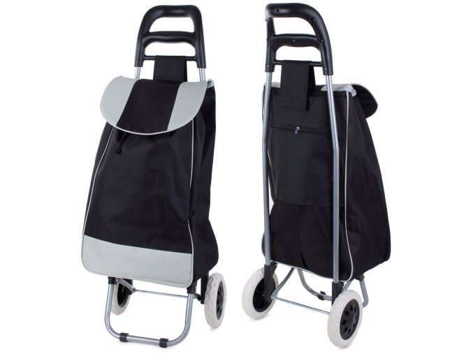 NÁKUPNÍ TAŠKA NA KOLEČKÁCH Stabilní Vodoodpudivý Materiál Velká kolečk