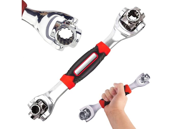 Víceúčelový nástrčný klíč 48 funkcí Tiger Wrench