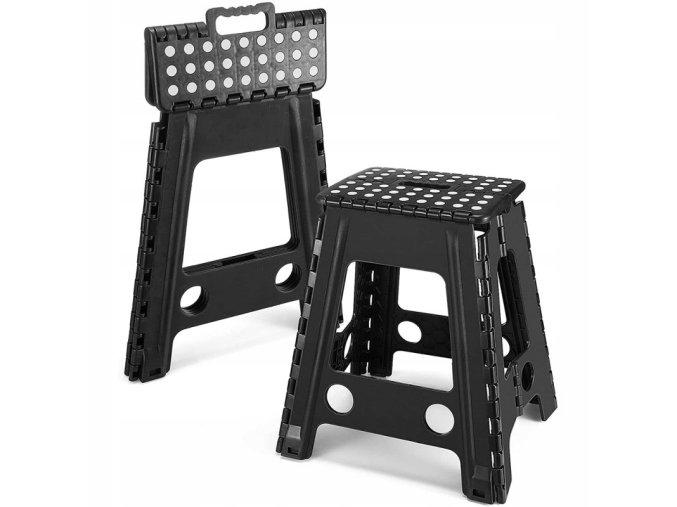 KIK KX4404 skládací stolička 39cm černá111