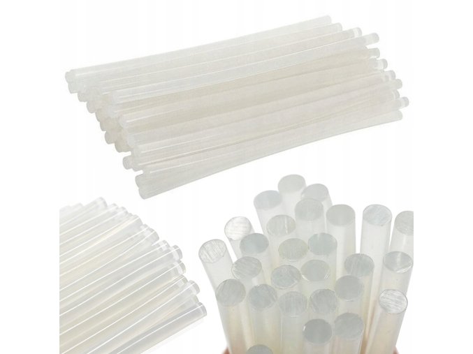 Tavné lepící tyčinky pro pistole 36ks 11x300 mm 1kg bílé