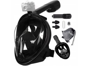 ISO Celoobličejová šnorchlovací Černá S/M