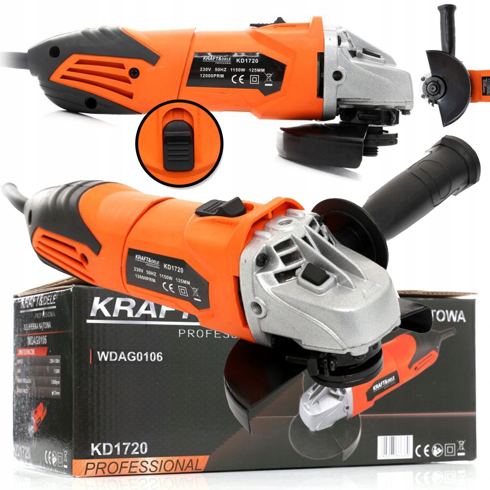 Kraft & Dele KD1720 Úhlová bruska 125 mm 1150W