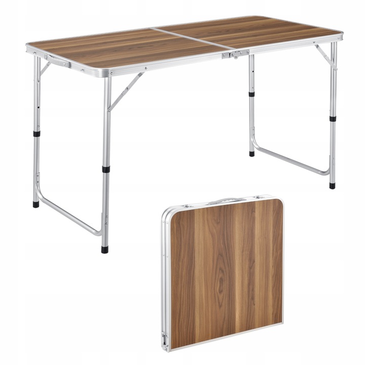 Cattara CM65276 Stůl kempingový skládací 120 x 60 x 70 cm hnědý