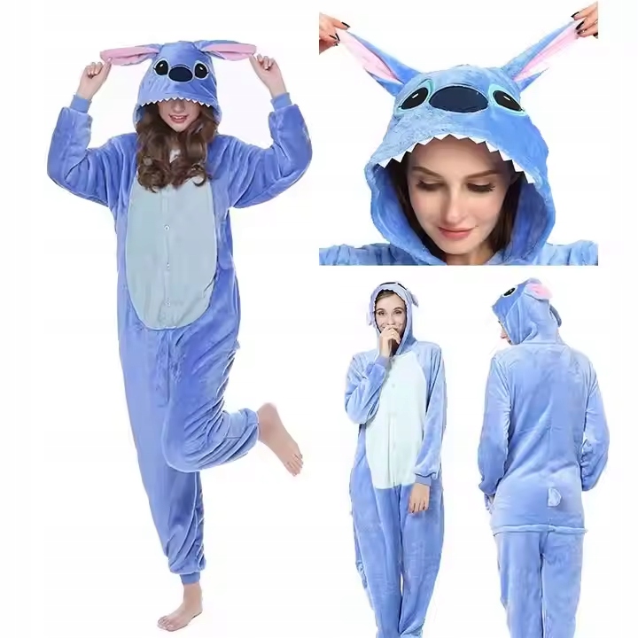 STITCH KOSTÝM PŘEVLEK KIGURUMI DĚTSKÉ PYŽAMO 150 cm