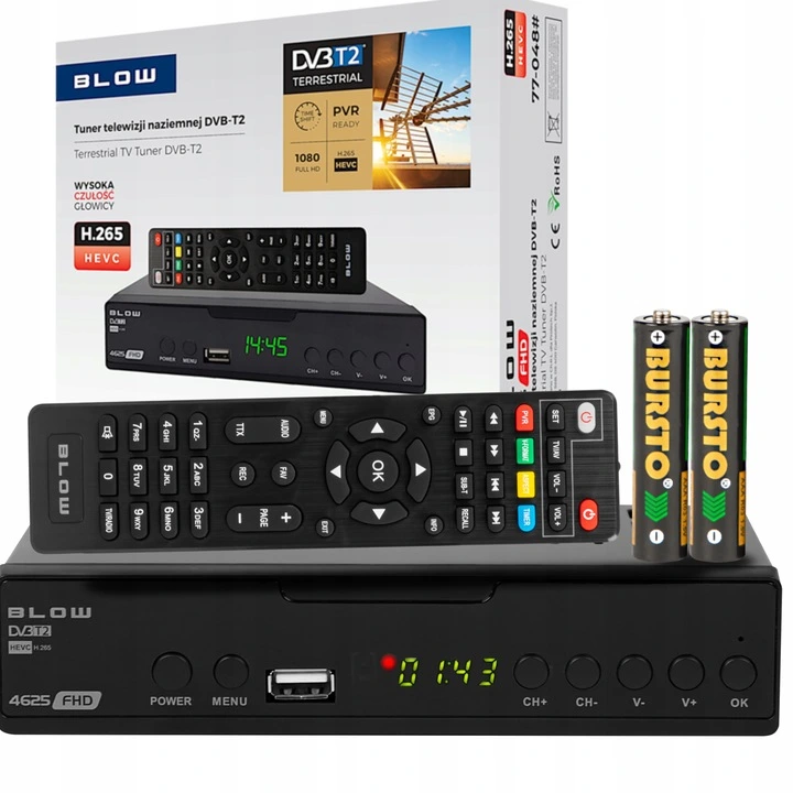 BLOW DVB-T2 4625FHD H.265 přijímač