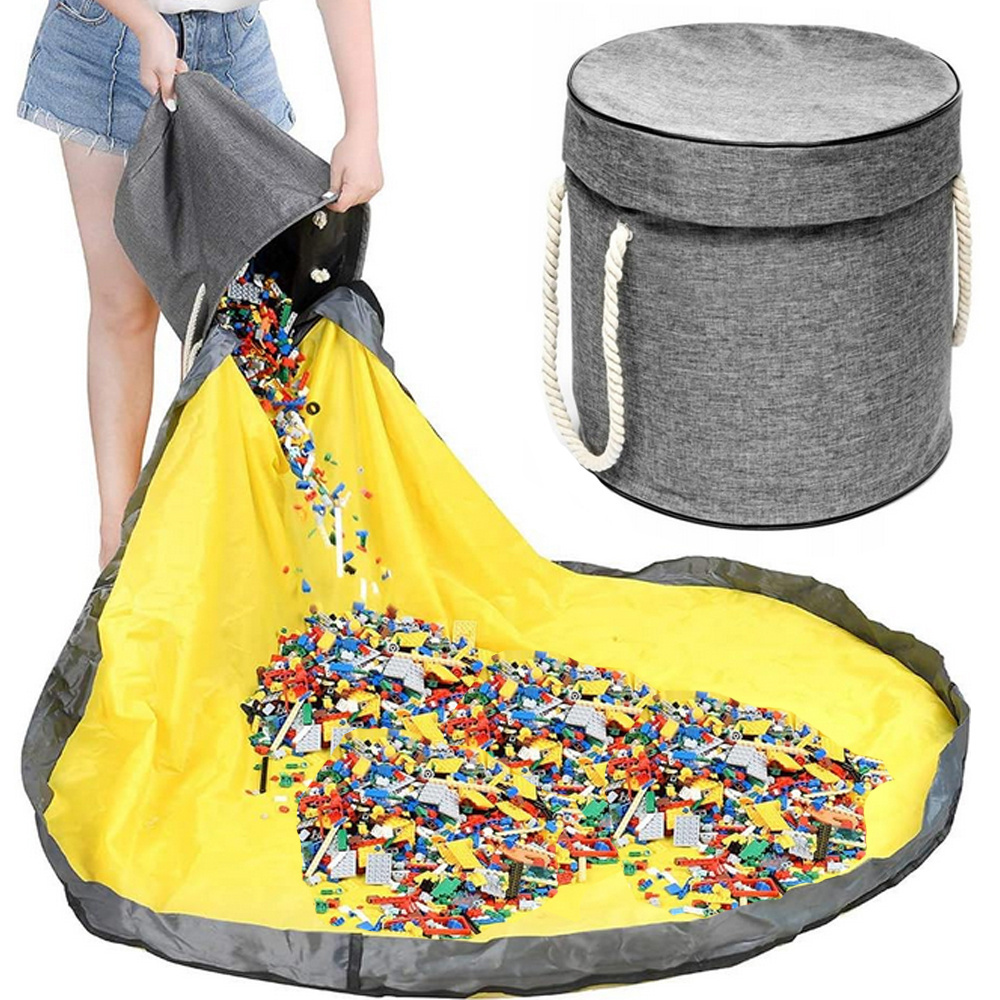 Kruzzel 19556 Koš na hračky s podložkou