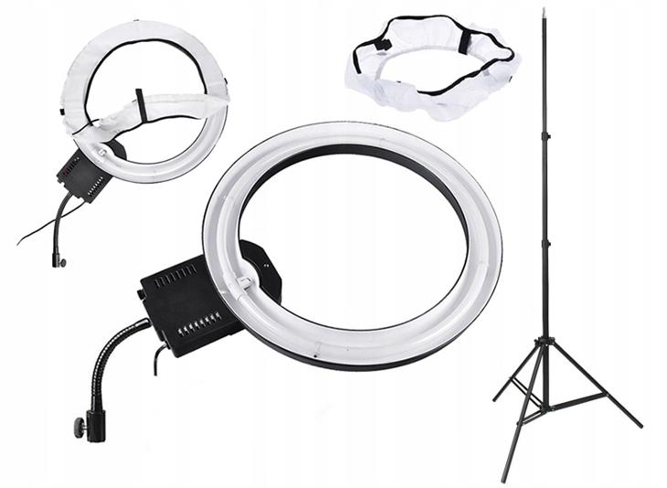 Studio Prstencová Lampa - Kruhové Světlo RING 40W + STATIV