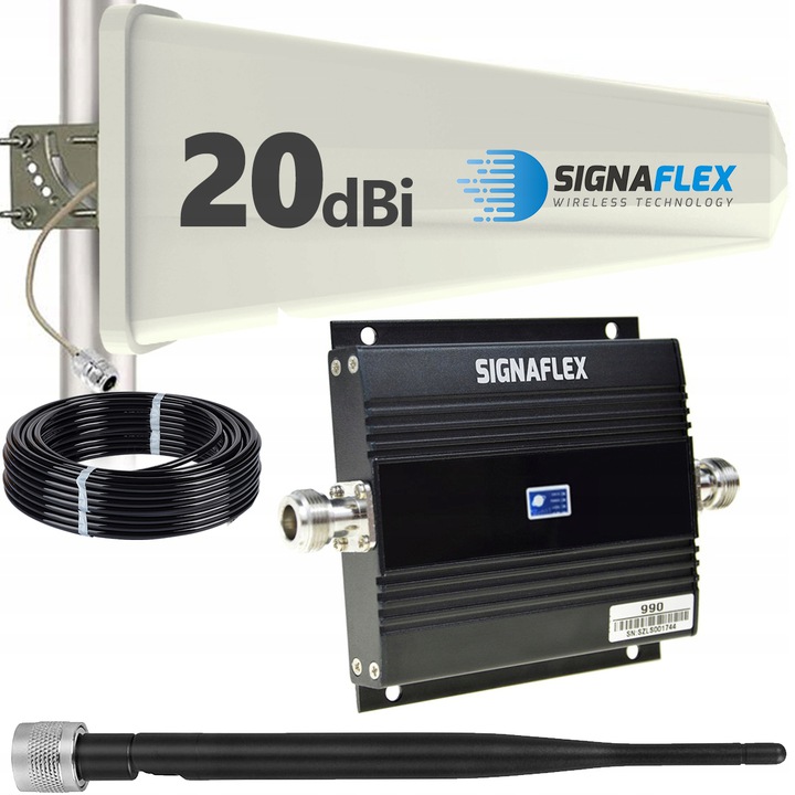 SignaFlex Zesilovač Signálu GSM 2G Anténa 350m²