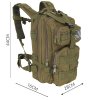 Vojenský batoh 26l armádní zelená Army Green2
