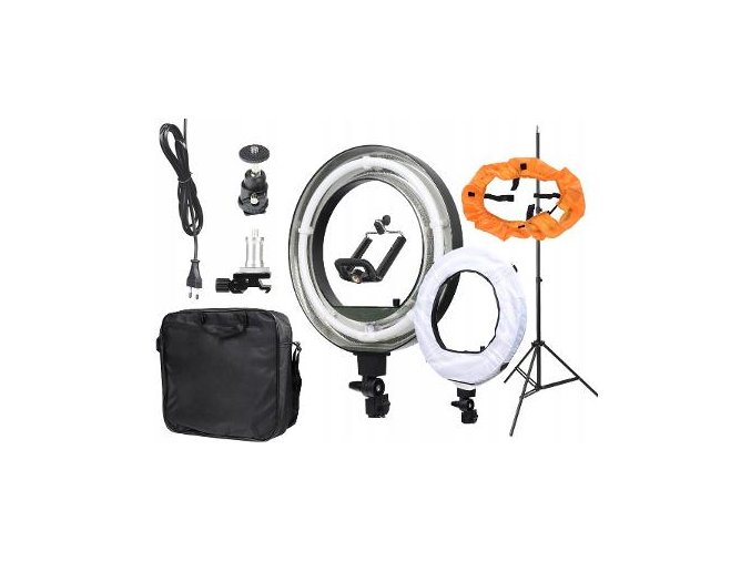 3103 3 studio fluorescencni kruhove svetlo ring 18 75w lampa stativ
