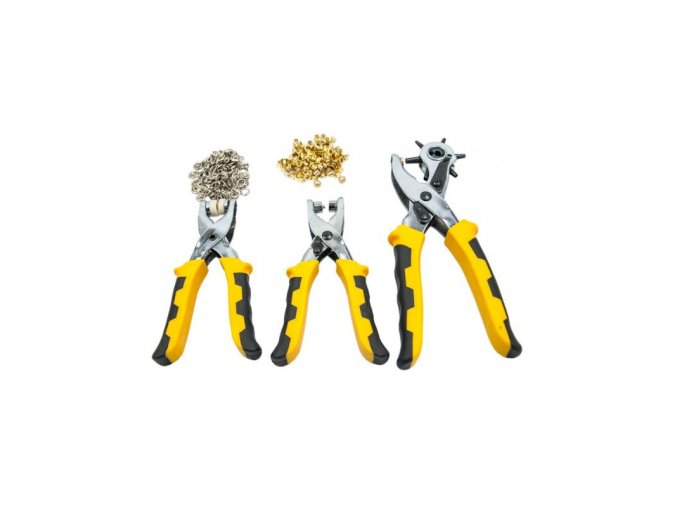 Kraft & Dele KD10552 Děrovací nýtovací kleště 3ks