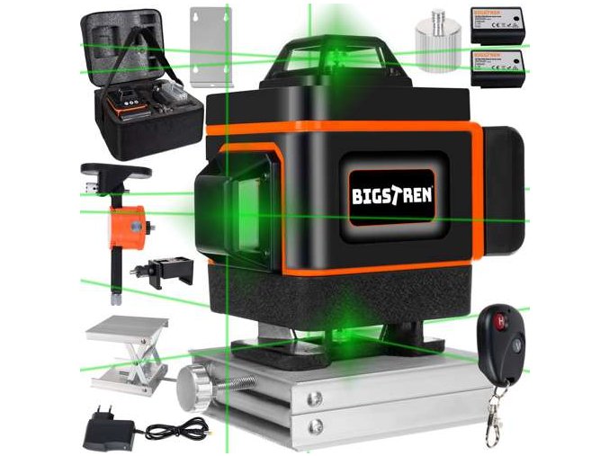 Bigstren 18763 4D Křížový Nivelační Laser 16