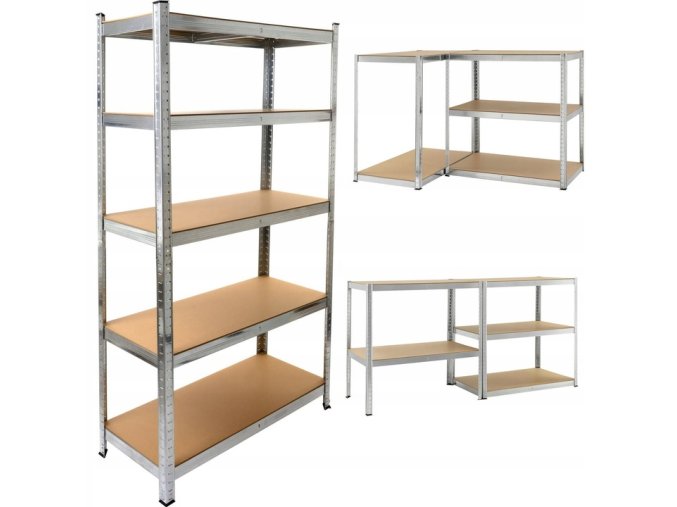 Malatec 180x90x40 cm Kovový úložný regál