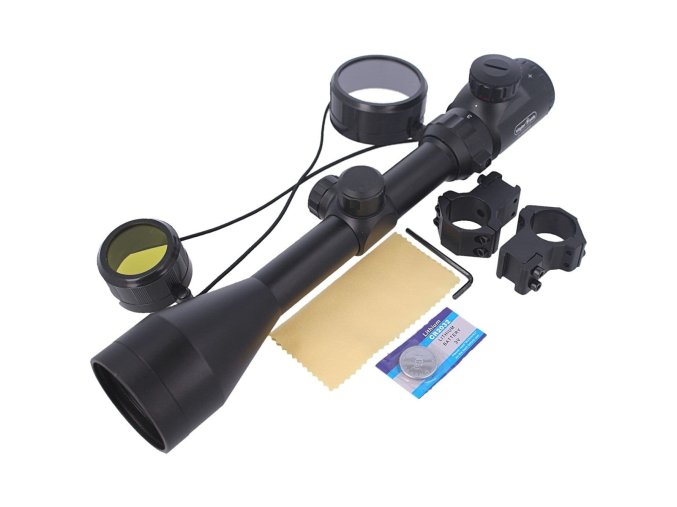 Genetic Mil Dot G766 Puškohled 3 9x50 ZOOM + Montáž 11mm