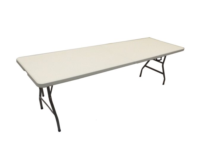 eKosik 468 Bufetový skladací stôl 242x76x74cm biely