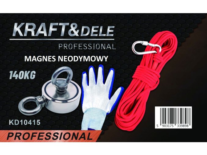 Kraft dele KD10415 Magnet fishing 140kg Magnetický držiak