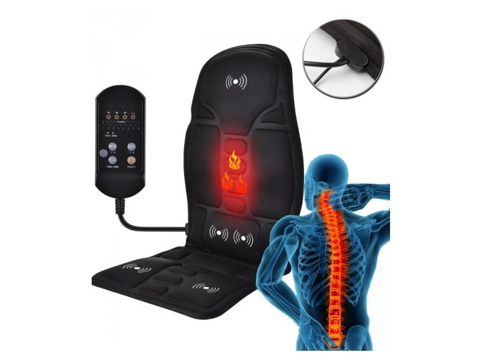 GGV 191 Vyhřívaná masážní podložka 12V, 7,2 W černá 55