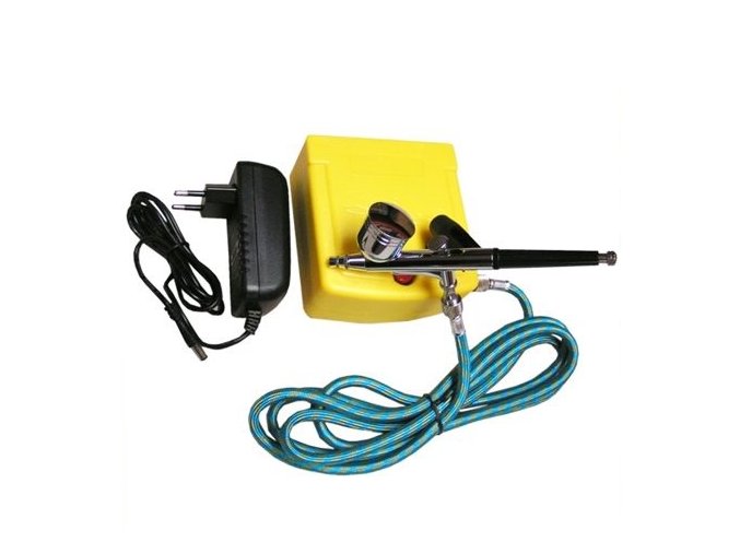 2158 1 kompresor airbrush tg130 sada pro lakovani malovani strikaci pistole