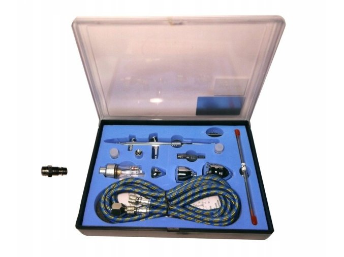 1810 4 airbrush pistole pro malovani tg186k 3 x kalisek