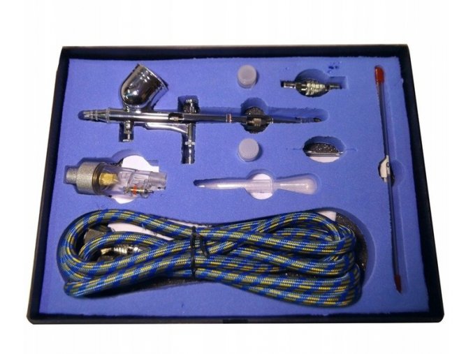 1816 4 airbrush pistole tg203k pro malovani x3 trysky 0 2 0 3 0 5mm