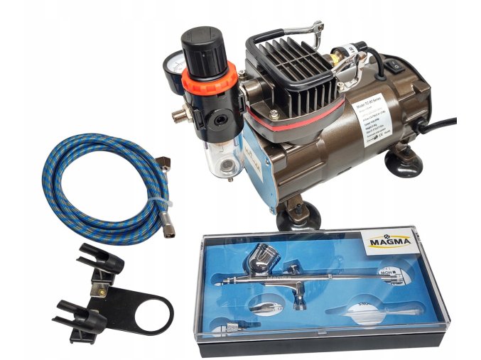 1822 7 airbrush set kompresor pro airbrush strikaci pistole hadicka 802k 130 305