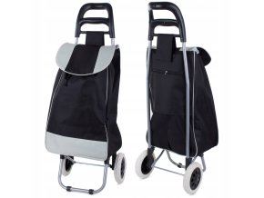 NÁKUPNÍ TAŠKA NA KOLEČKÁCH Stabilní Vodoodpudivý Materiál Velká kolečk