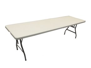eKosik 468 Bufetový skladací stôl 242x76x74cm biely