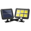 ekosik k07 Solárne nástenné svetlo s PIR čidlom 120LED