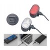 Pronett XJ4716 světla na kolo set USB univerzální černé22