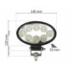 2683 3 ledos pracovni halogen 8 led 27w l27 8