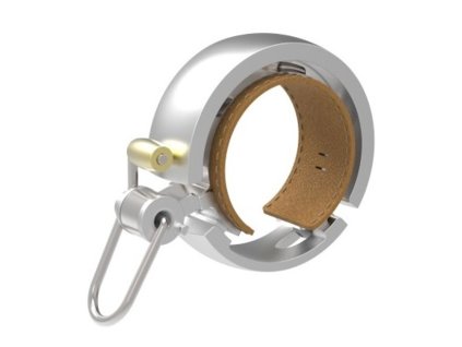 zvonek Knog Oi Bell LUXE stříbrný velký