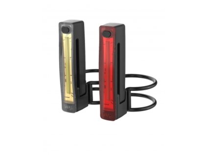 blikačky přední+zadní Knog Plus černé