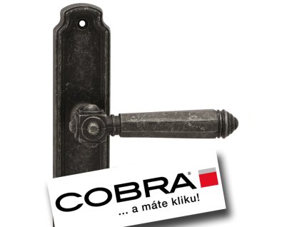 Cobra dveřní štítové kování ATLANTIS kované (Provedení PZ - LI)