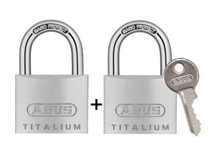 Set 2x visací zámek ABUS 726TI/40 Twins (v blistru)