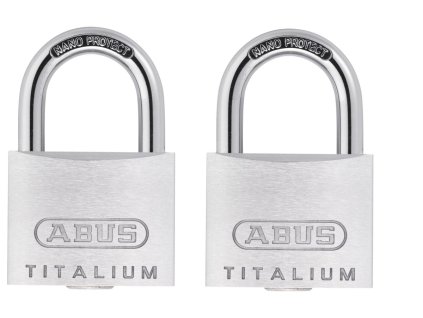 Set 2x visací zámek ABUS 727TI Titalium - sjednocený set