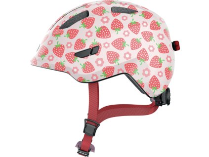 Dětská helma Abus Smiley 3.0 LED rose strawberry