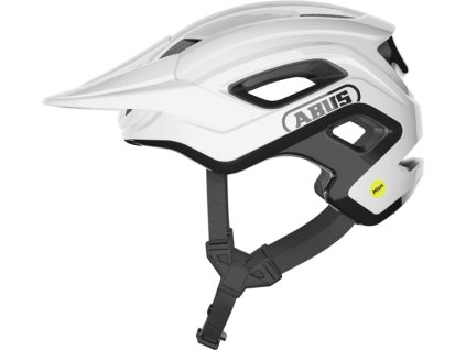 Cyklistická helma MTB Abus Cliffhanger MIPS shiny white