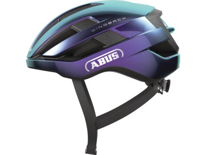 Cyklistická helma Abus WingBack flip flop purple
