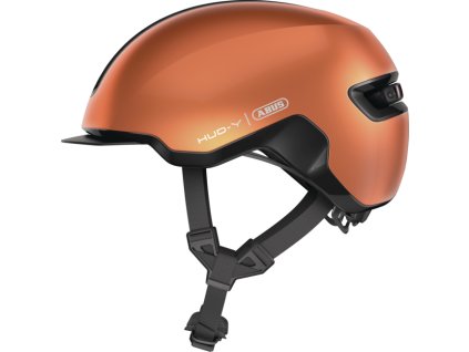 Cyklistická helma ABUS HUD-Y goldfish orange