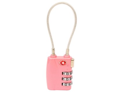 Visací zámek TSA na zavazadla RV.TSA.719.RUZ (růžový)