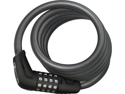 Spirálový zámek na kolo ABUS Numero 5510C/180/10 Black (Držák zámku Bez držáku)