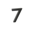 Hliníkové „3D“ číslo černé s broušeným povrchem (Varianta 0)