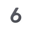 Hliníkové "3D" číslo antracit se strukturovaným povrchem (Varianta 0)