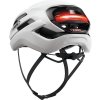 Cyklistická helma Abus Taipan LED shiny white (Velikost S)