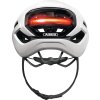 Cyklistická helma Abus Taipan LED shiny white (Velikost S)