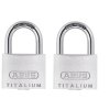 Set 2x visací zámek ABUS 727TI Titalium - sjednocený set
