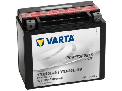 VARTA YTX20L-4 12V, 18Ah, 250A, V-518901