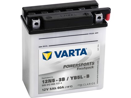 VARTA 12N5-3B / YB5L-B 12V, 5Ah, 60A,V- 505012