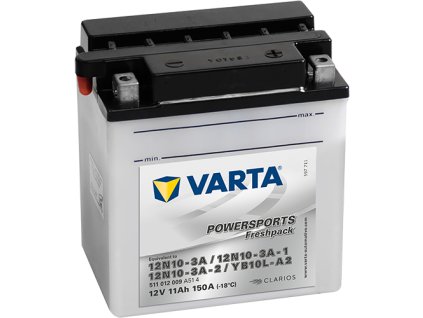 VARTA YB10L-A2/ 12N10-3A  12V, 11Ah, 150A,V- 511012