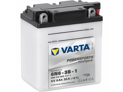 VARTA 6N6-3B-6V,6Ah,30A - 006012